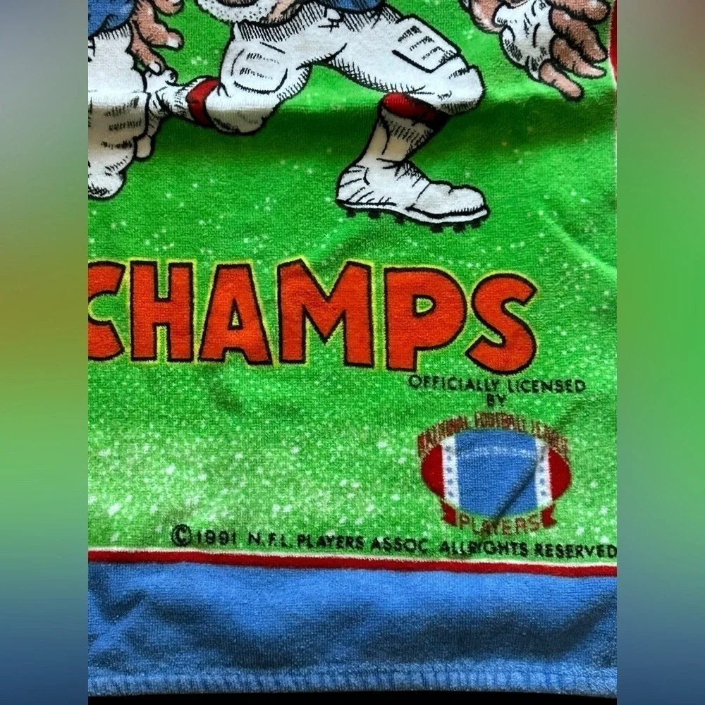 Magic In The Meadowlands 1991 New York Giants Beach Towel 100% Cotton